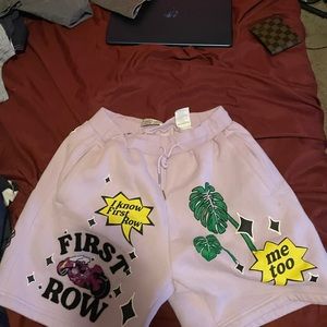 Puff print words purple shorts only worn twice